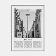 Malacca Travel B&W Poster