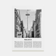 Malacca Travel B&W Poster