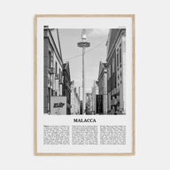 Malacca Travel B&W Poster