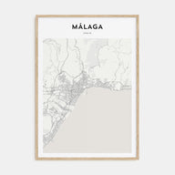 Málaga Map Portrait Poster