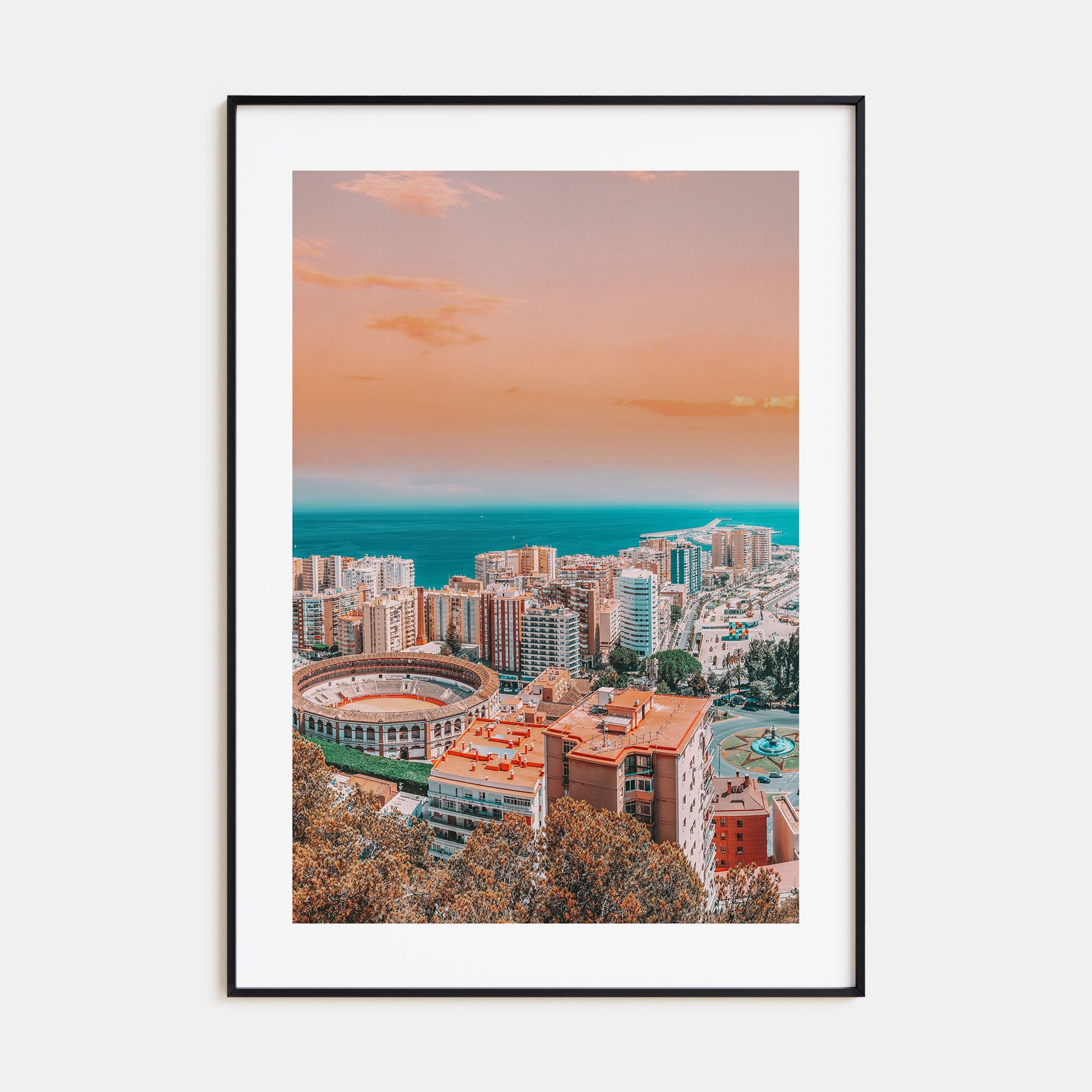 Málaga Photo Color Poster
