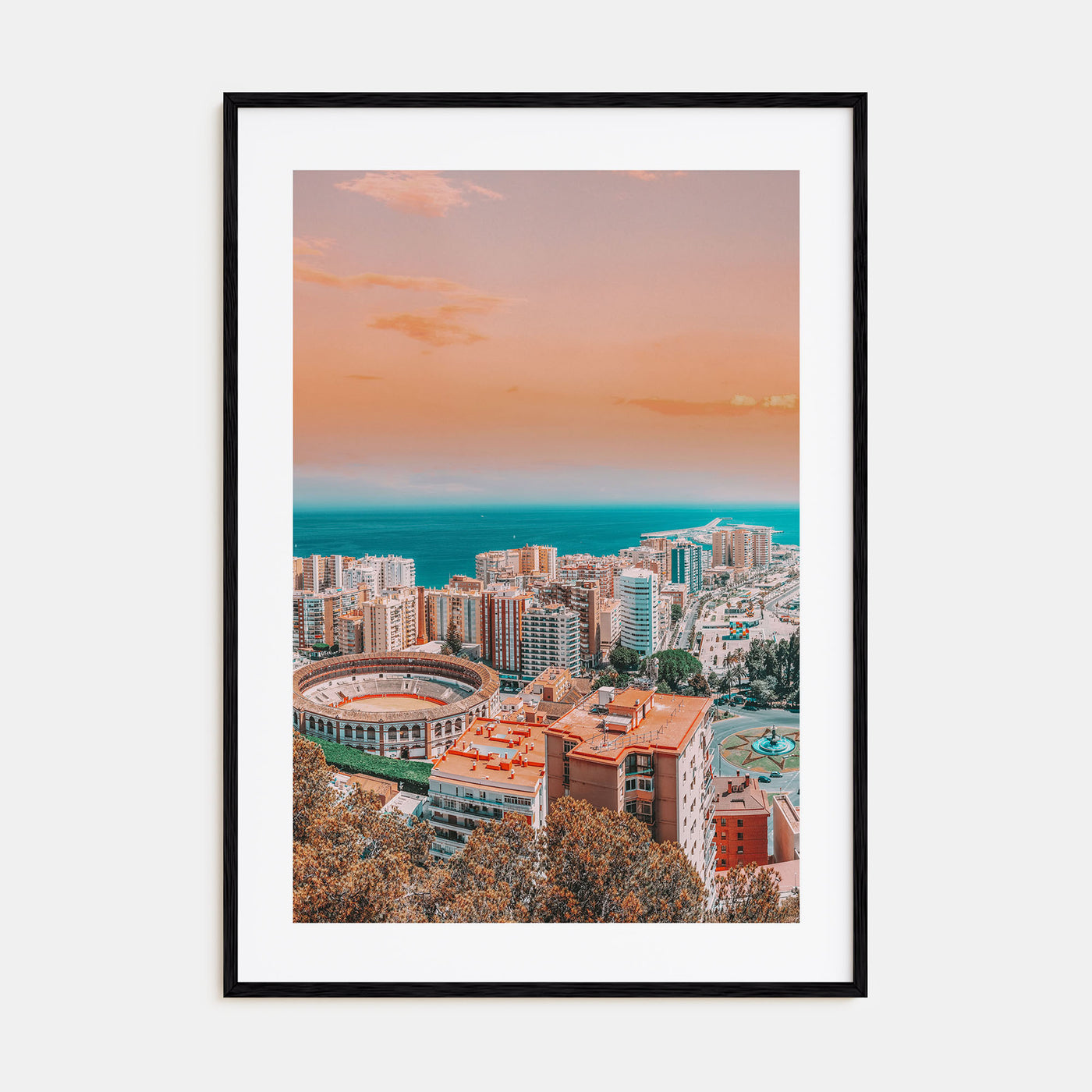 Málaga Photo Color Poster