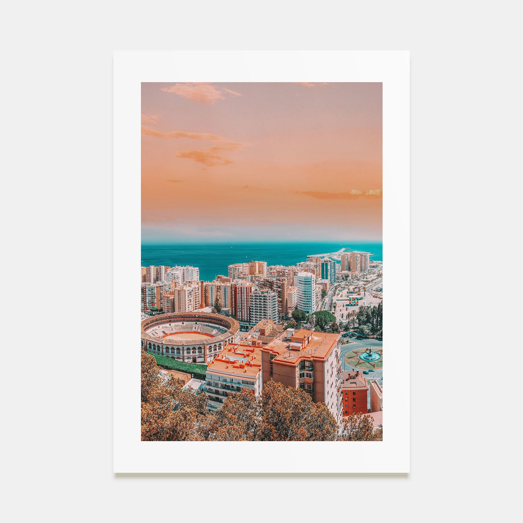 Málaga Photo Color Poster
