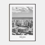 Málaga Portrait B&W No 1 Poster
