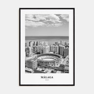 Málaga Portrait B&W No 1 Poster