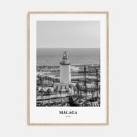 Málaga Portrait B&W No 2 Poster