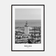 Málaga Portrait B&W No 2 Poster