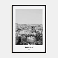 Málaga Portrait B&W No 3 Poster