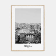 Málaga Portrait B&W No 3 Poster