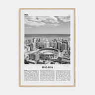 Málaga Travel B&W No 1 Poster