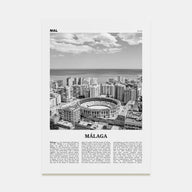 Málaga Travel B&W No 1 Poster