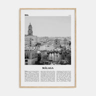 Málaga Travel B&W No 2 Poster
