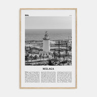 Málaga Travel B&W No 3 Poster