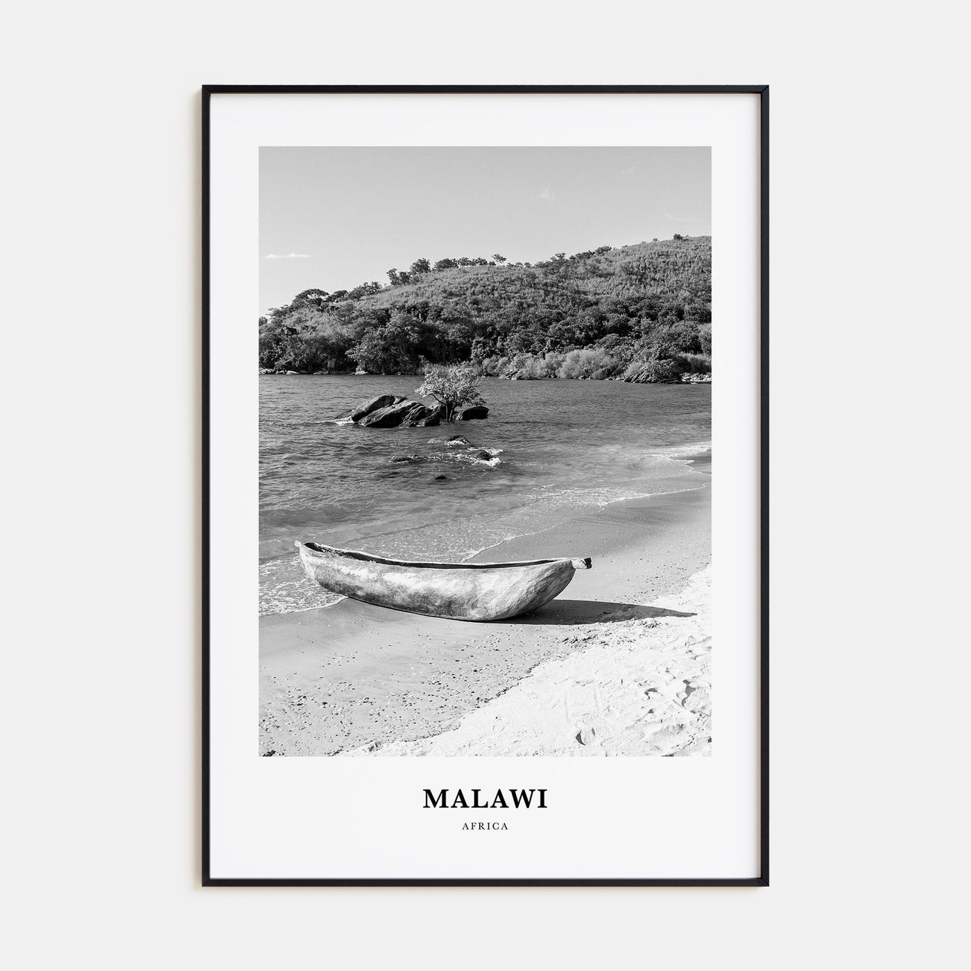 Malawi Portrait B&W Poster