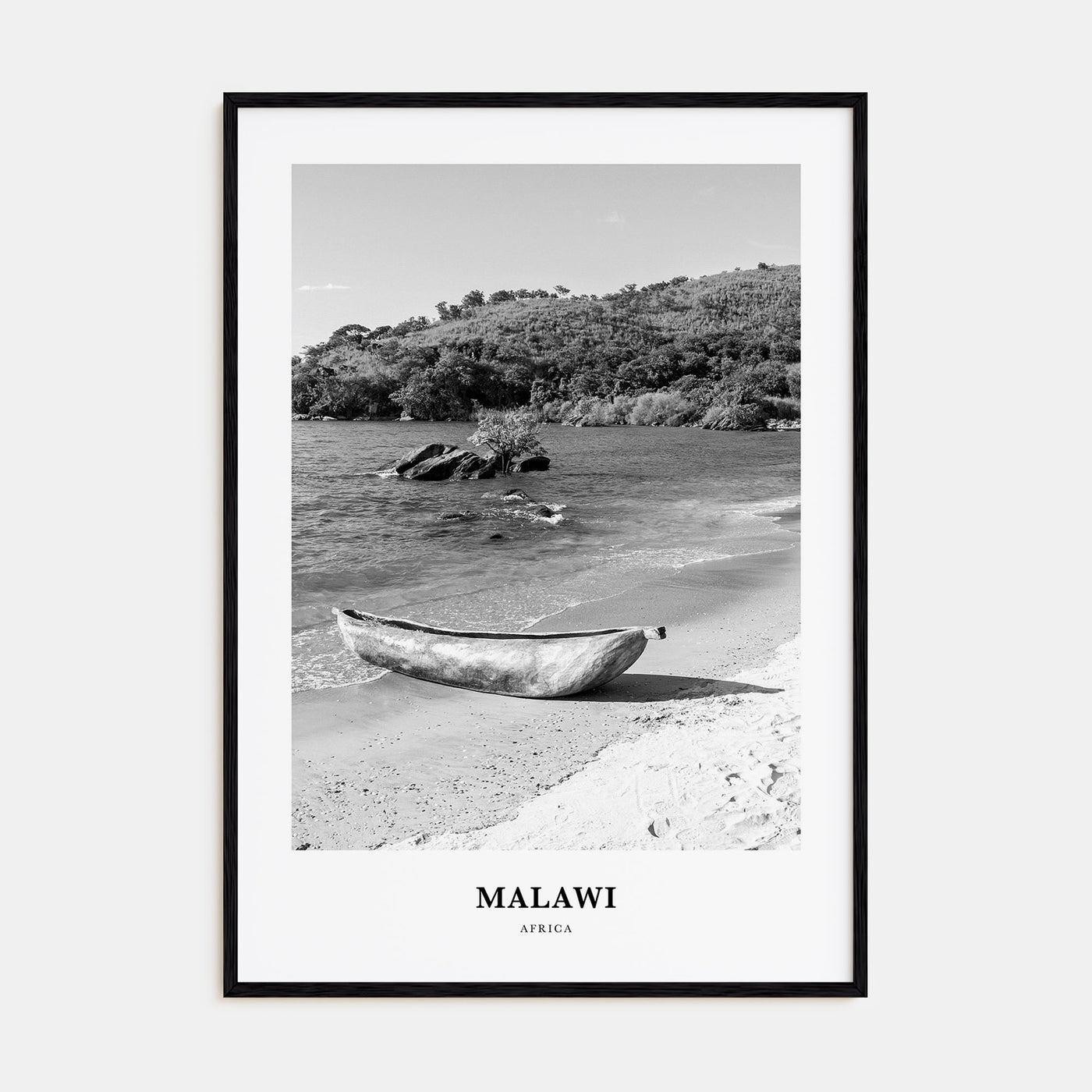 Malawi Portrait B&W Poster