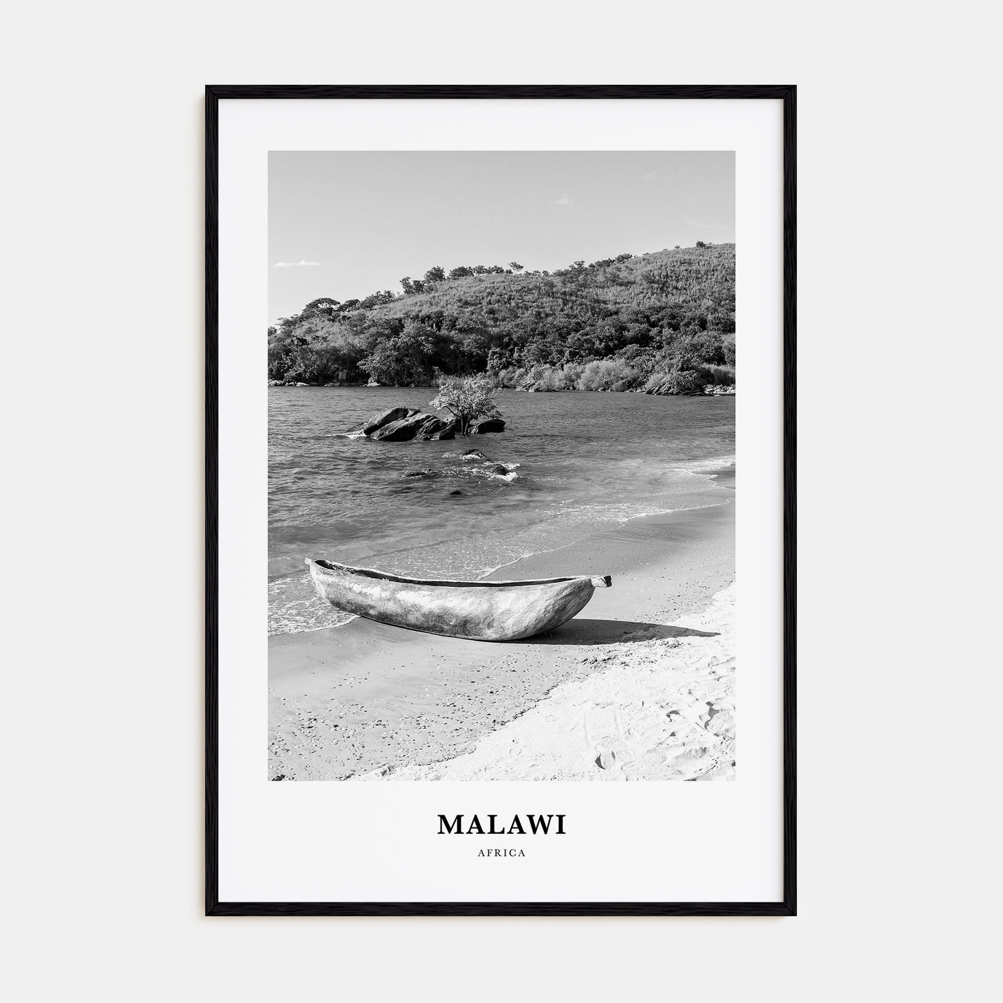 Malawi Portrait B&W Poster