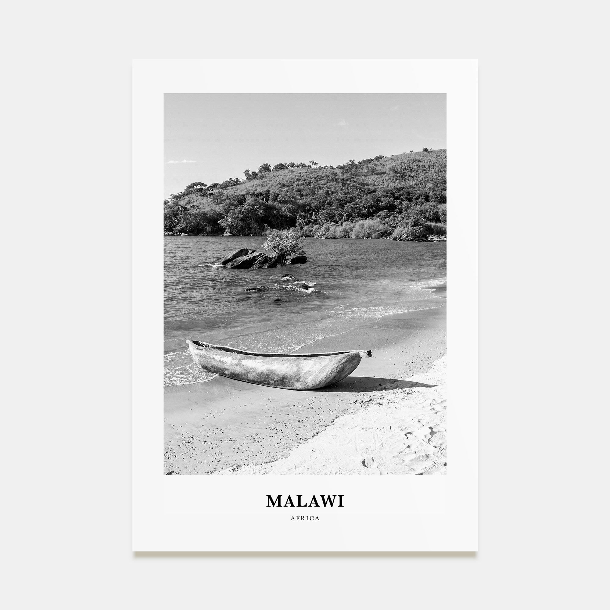 Malawi Portrait B&W Poster