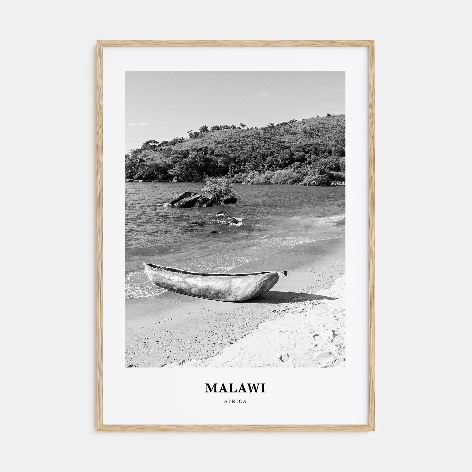 Malawi Portrait B&W Poster