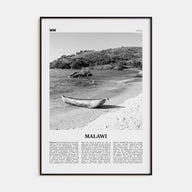 Malawi Travel B&W Poster