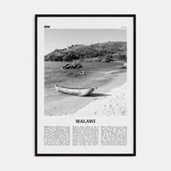 Malawi Travel B&W Poster