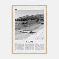 Malawi Travel B&W Poster