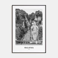 Malaysia Portrait B&W Poster