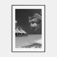 Maldives Photo B&W Poster