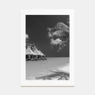 Maldives Photo B&W Poster