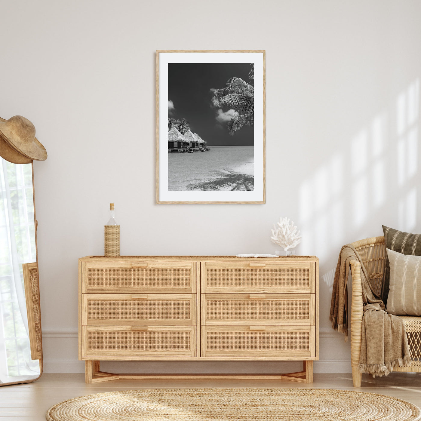 Maldives Photo B&W Poster