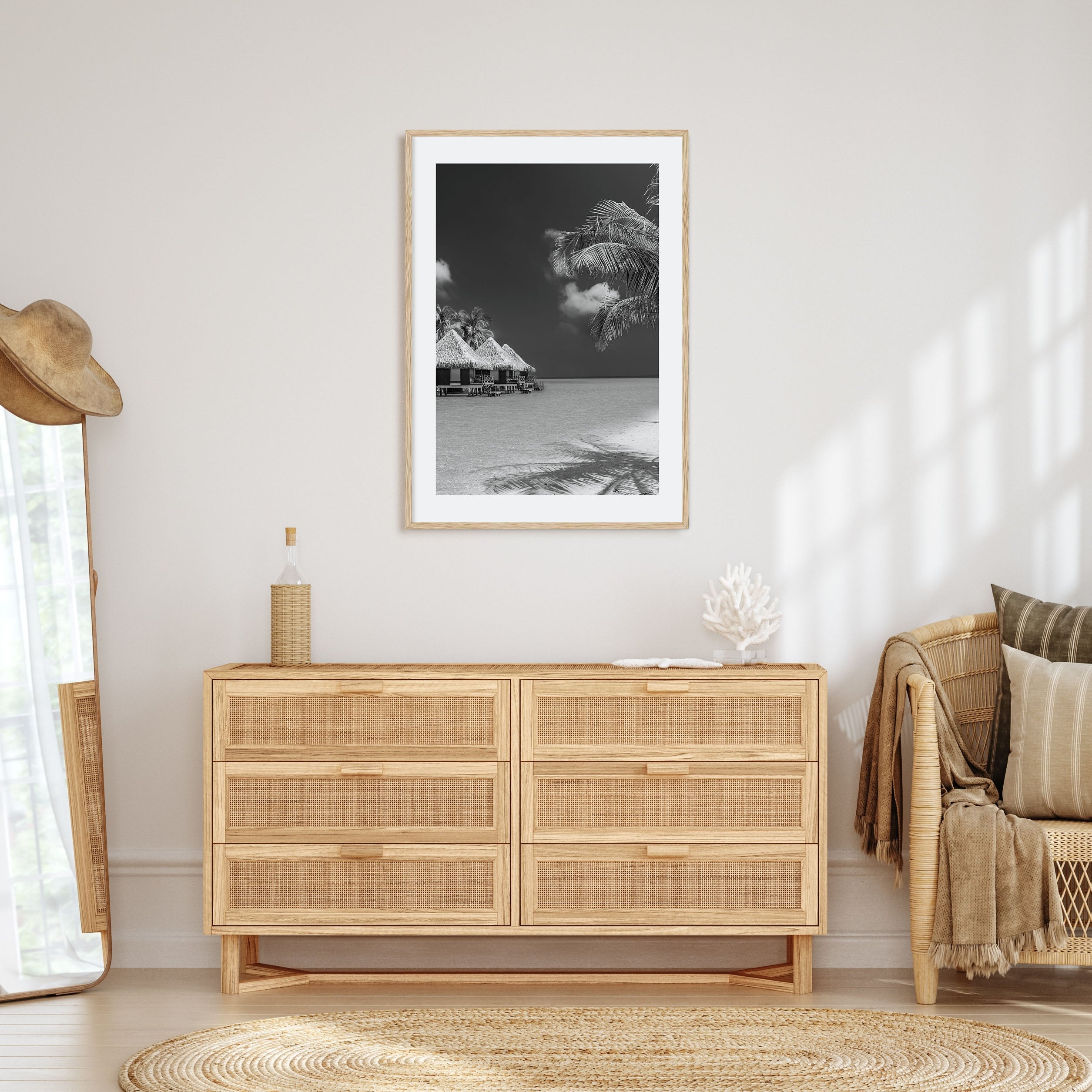 Maldives Photo B&W Poster