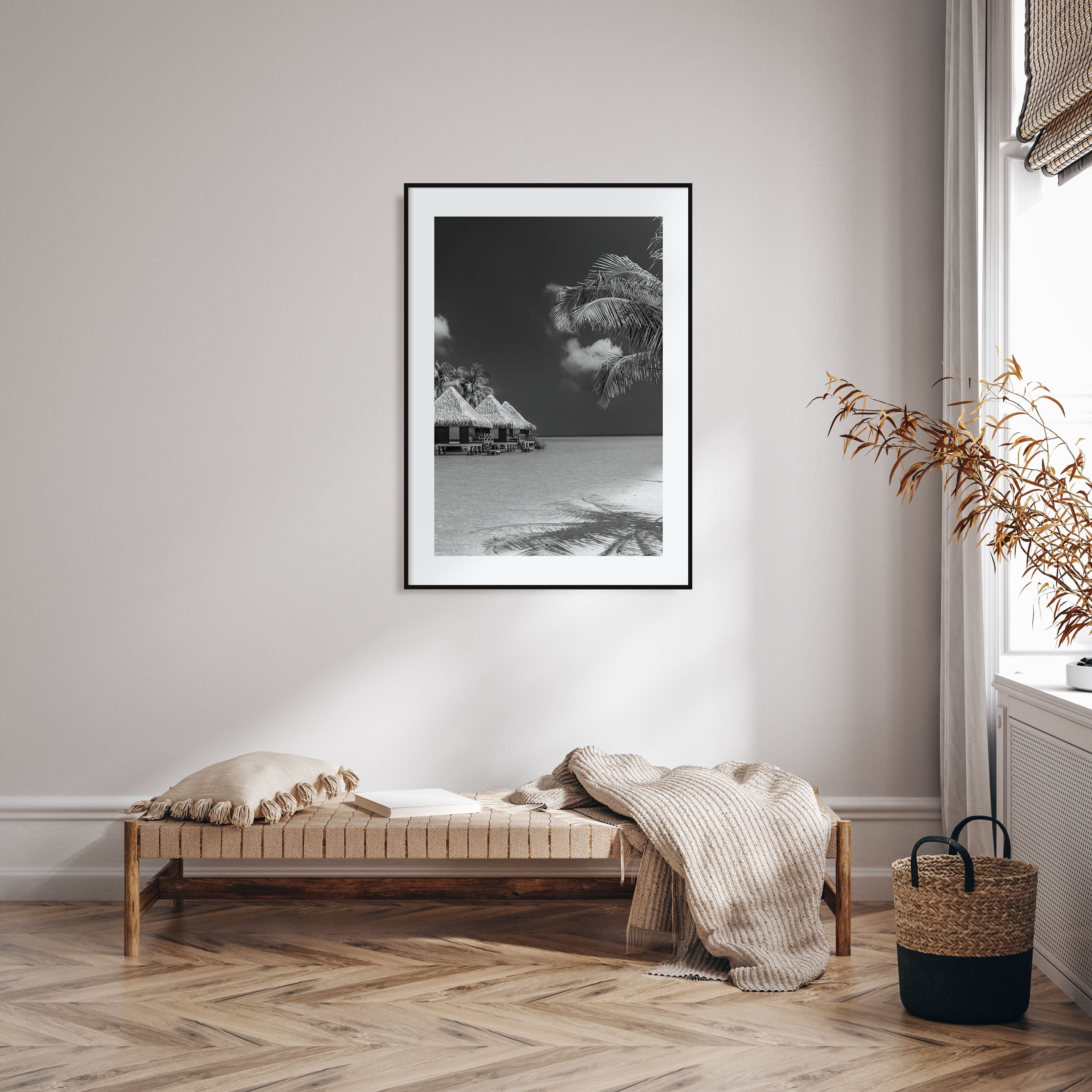 Maldives Photo B&W Poster