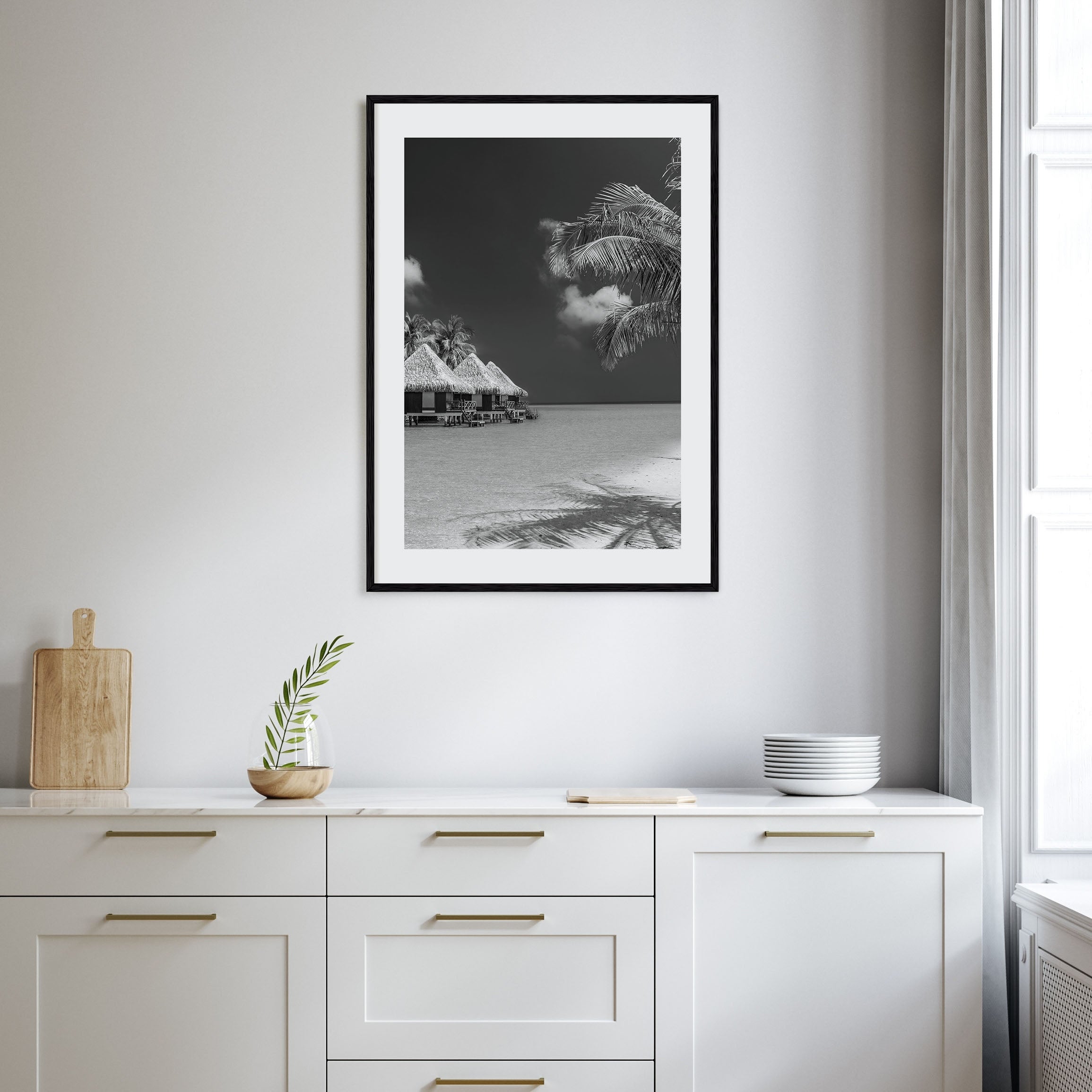 Maldives Photo B&W Poster