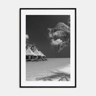 Maldives Photo B&W Poster
