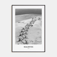 Maldives Portrait B&W No 2 Poster