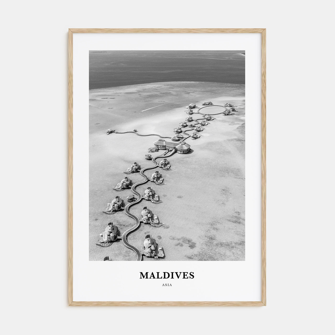 Maldives Portrait B&W No 2 Poster