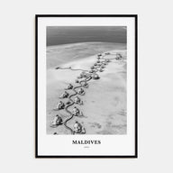 Maldives Portrait B&W No 2 Poster