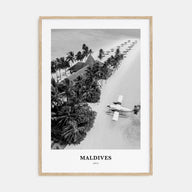 Maldives Portrait B&W No 3 Poster
