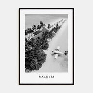 Maldives Portrait B&W No 3 Poster