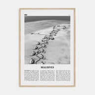 Maldives Travel B&W No 2 Poster