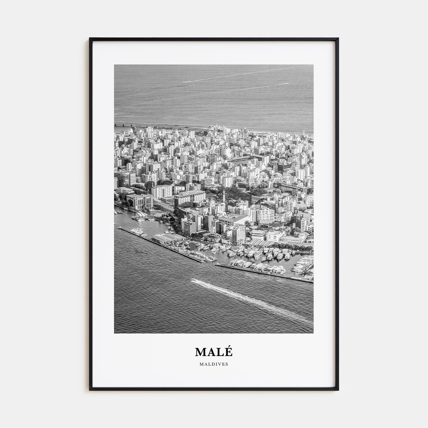 Malé Portrait B&W Poster