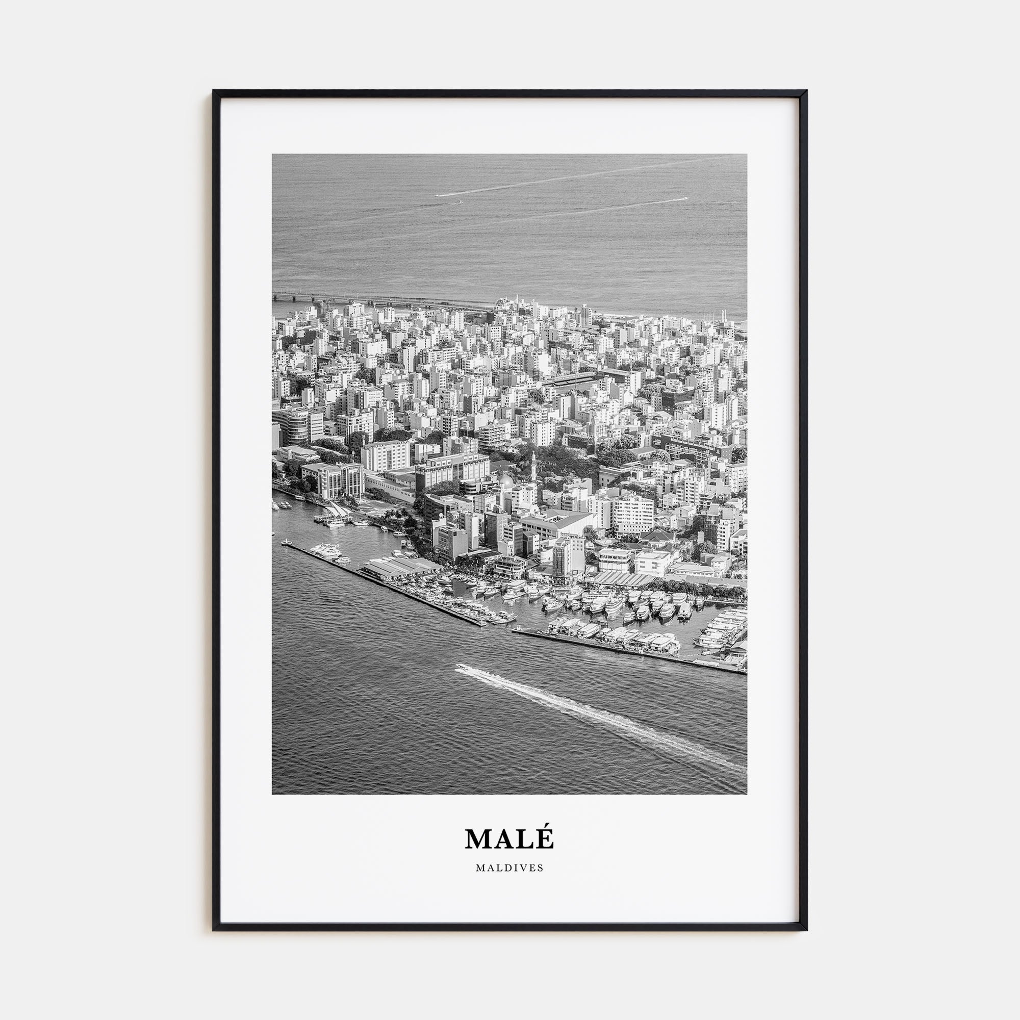 Malé Portrait B&W Poster