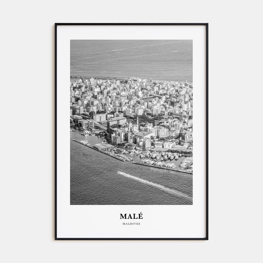 Malé Portrait B&W Poster