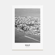 Malé Portrait B&W Poster