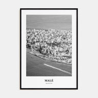 Malé Portrait B&W Poster