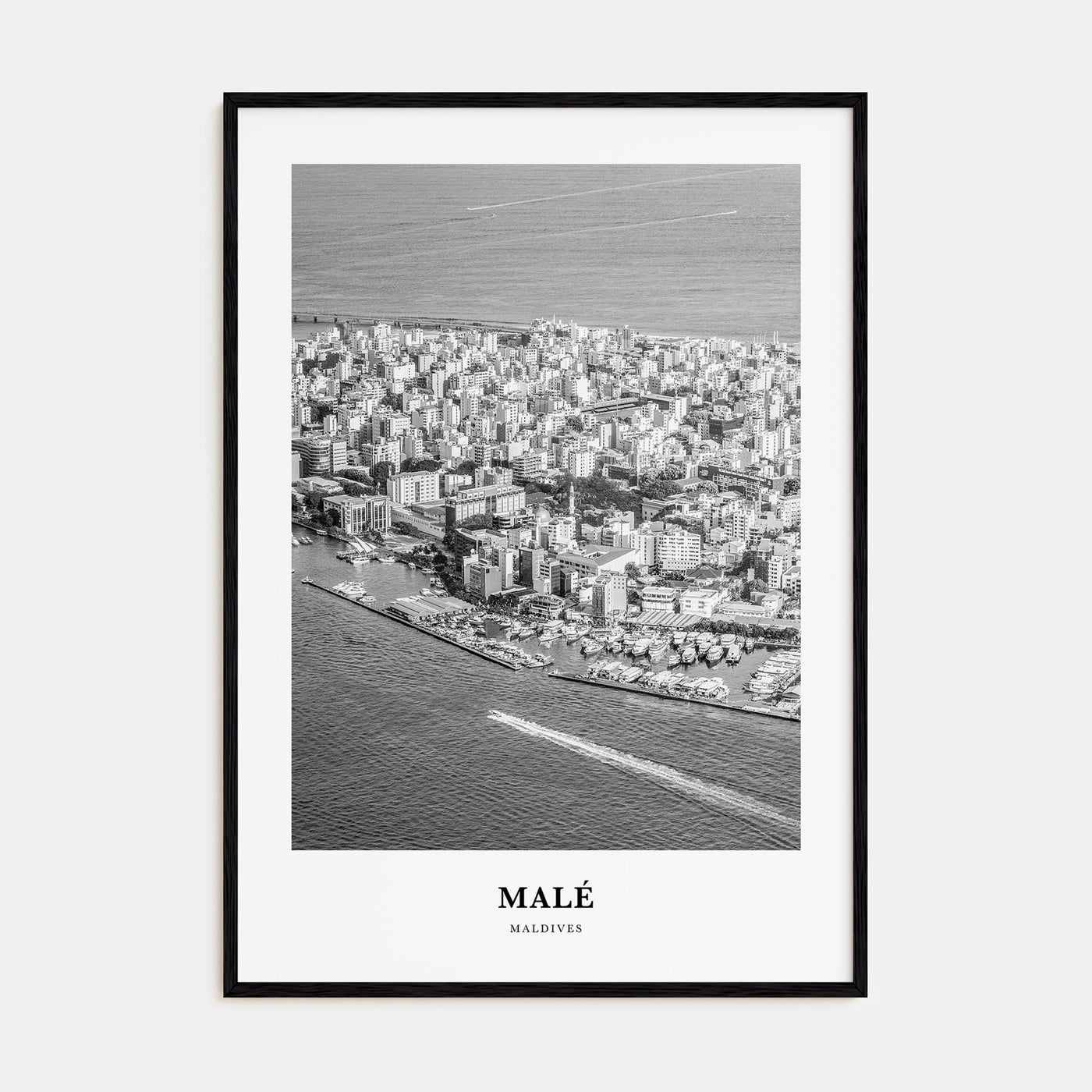Malé Portrait B&W Poster
