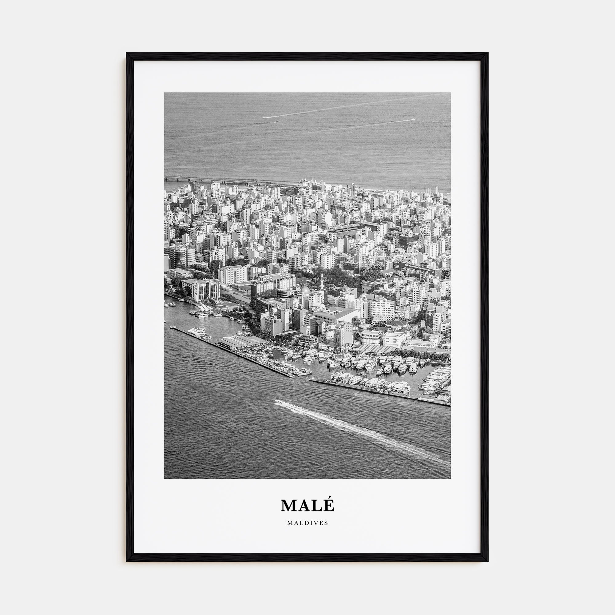 Malé Portrait B&W Poster