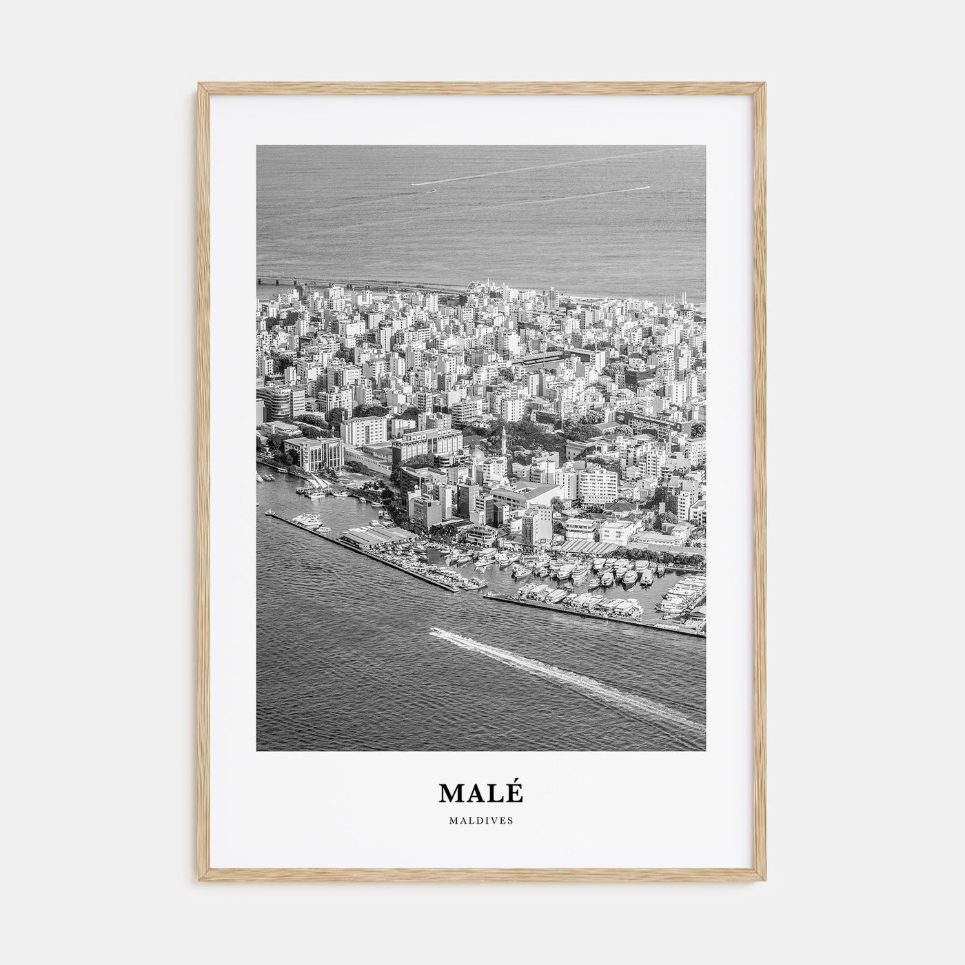 Malé Portrait B&W Poster