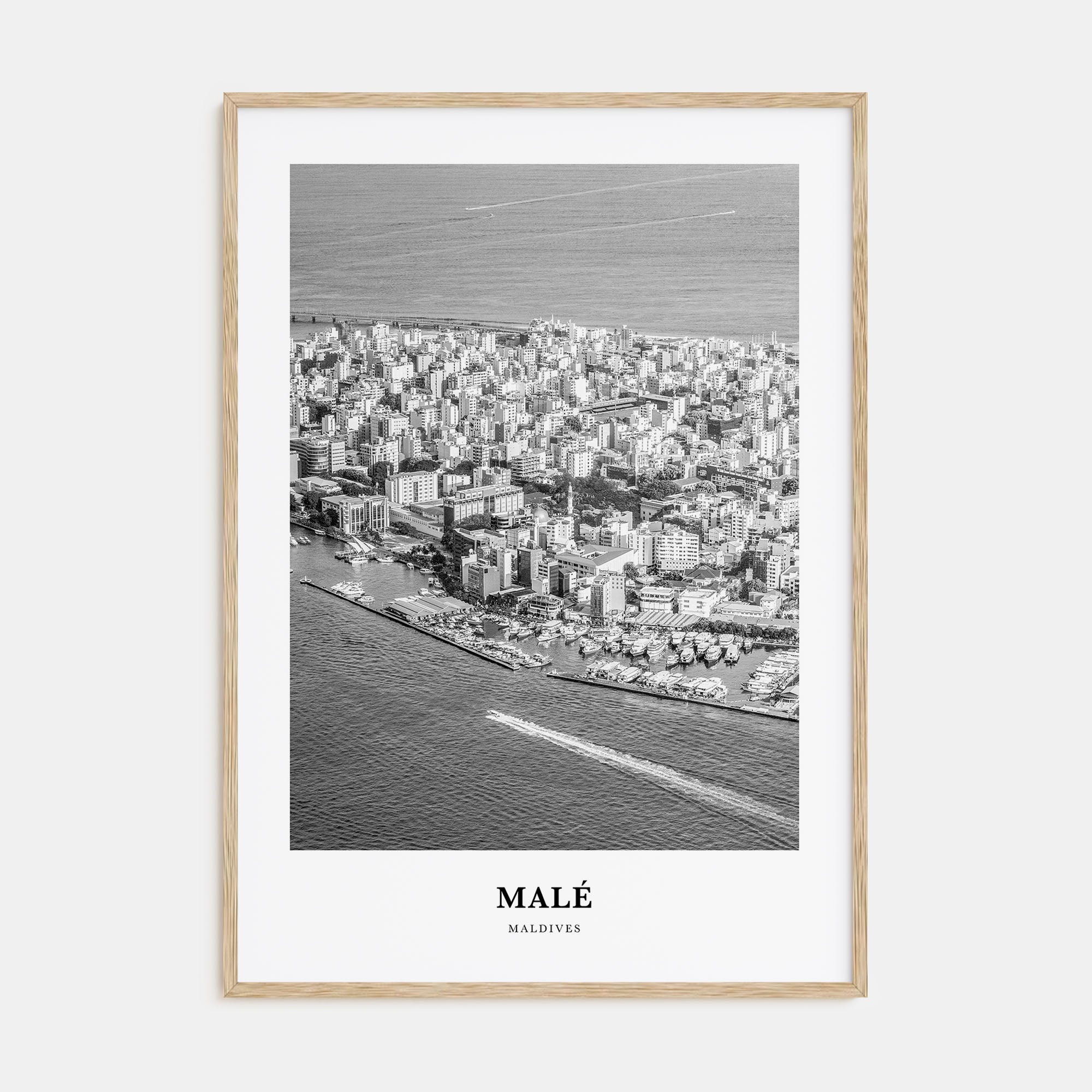 Malé Portrait B&W Poster