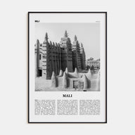 Mali Travel B&W Poster