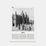 Mali Travel B&W Poster